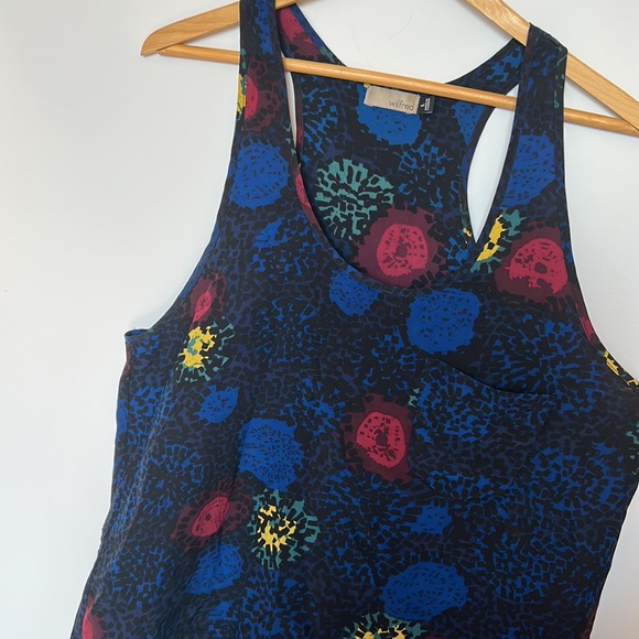 Wilfred 100% silk mixed print racer back tank from Aritzia - Picture 4 of 7